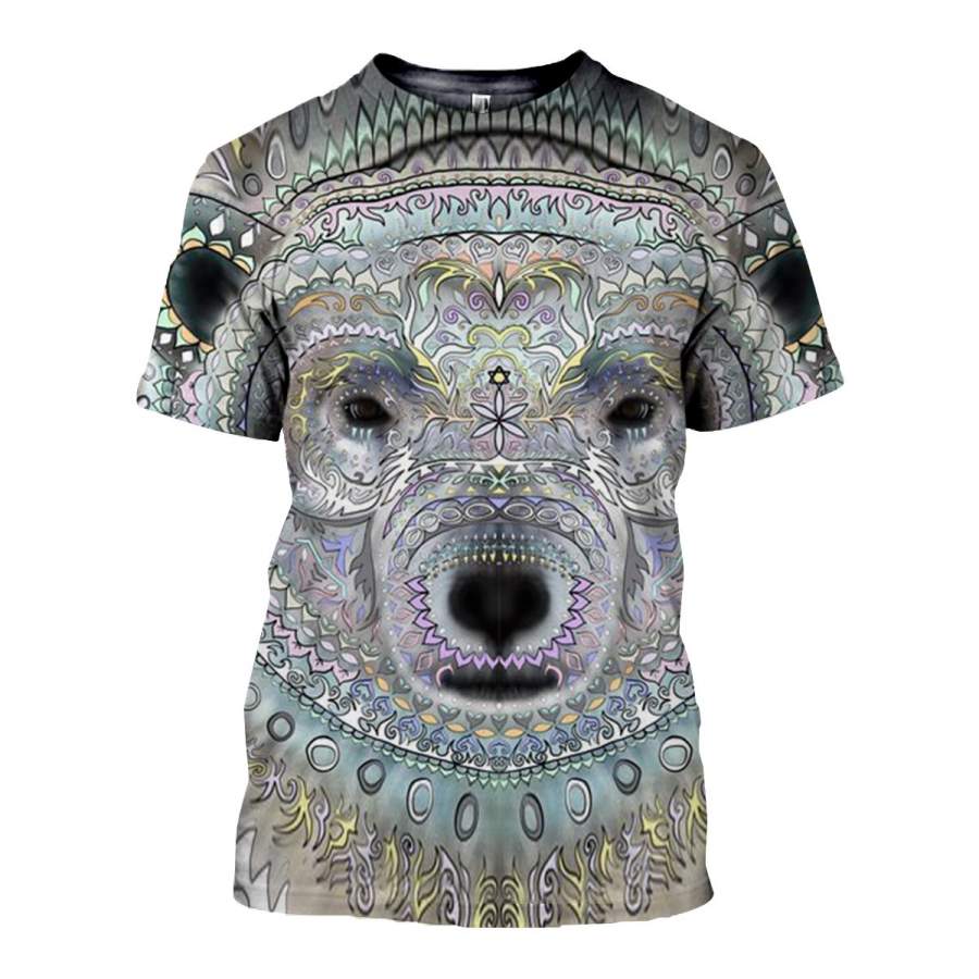 3D All Over Printed Bear T Shirt Hoodie 81201912