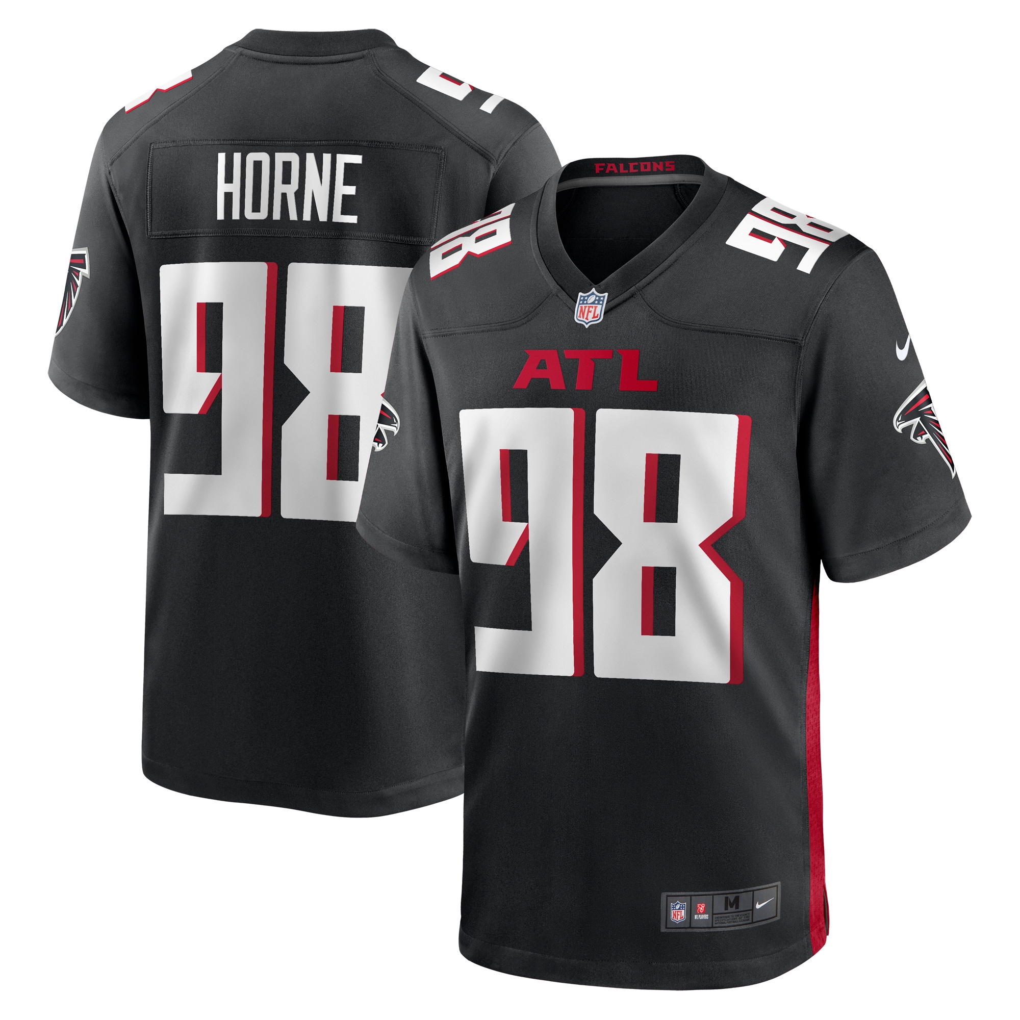 Timmy Horne Atlanta Falcons Game Player Jersey – { Black