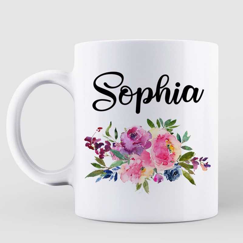 Name Mug For Women And Girl Birthday Gift For Her Personalized Coffee Mug