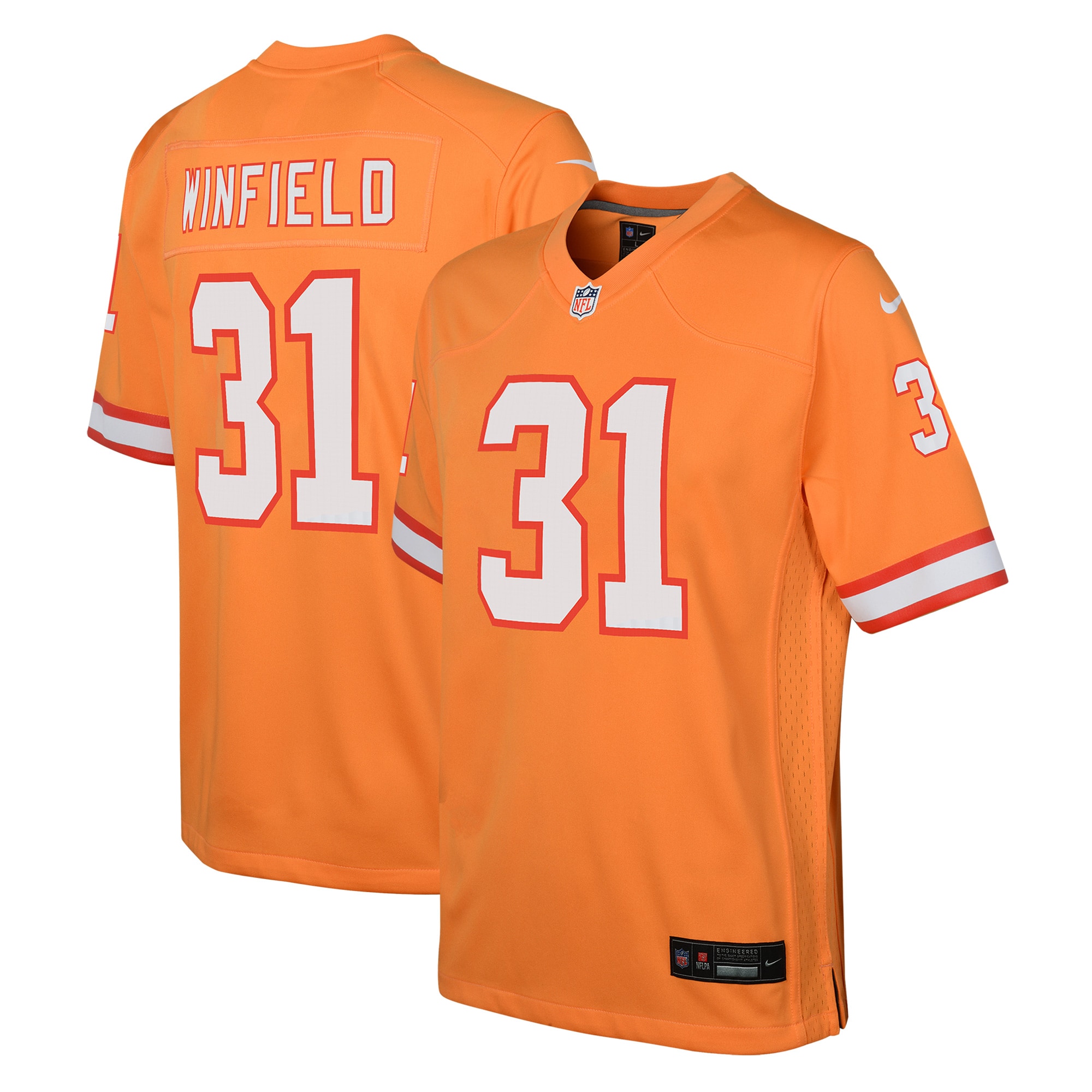 Youth Tampa Bay Buccaneers Antoine Winfield Jr. Orange Game Jersey