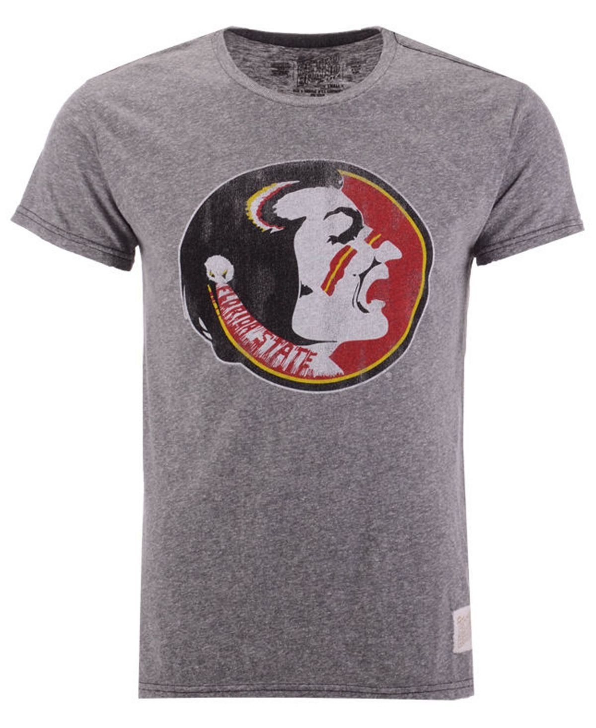 Retro Brand Florida State Seminoles Retro Logo Shirt Heather Gray Shirt