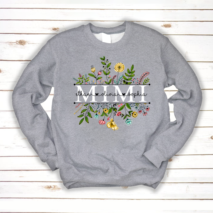 Wildflowers Mimi And Grandkids Sweatshirt