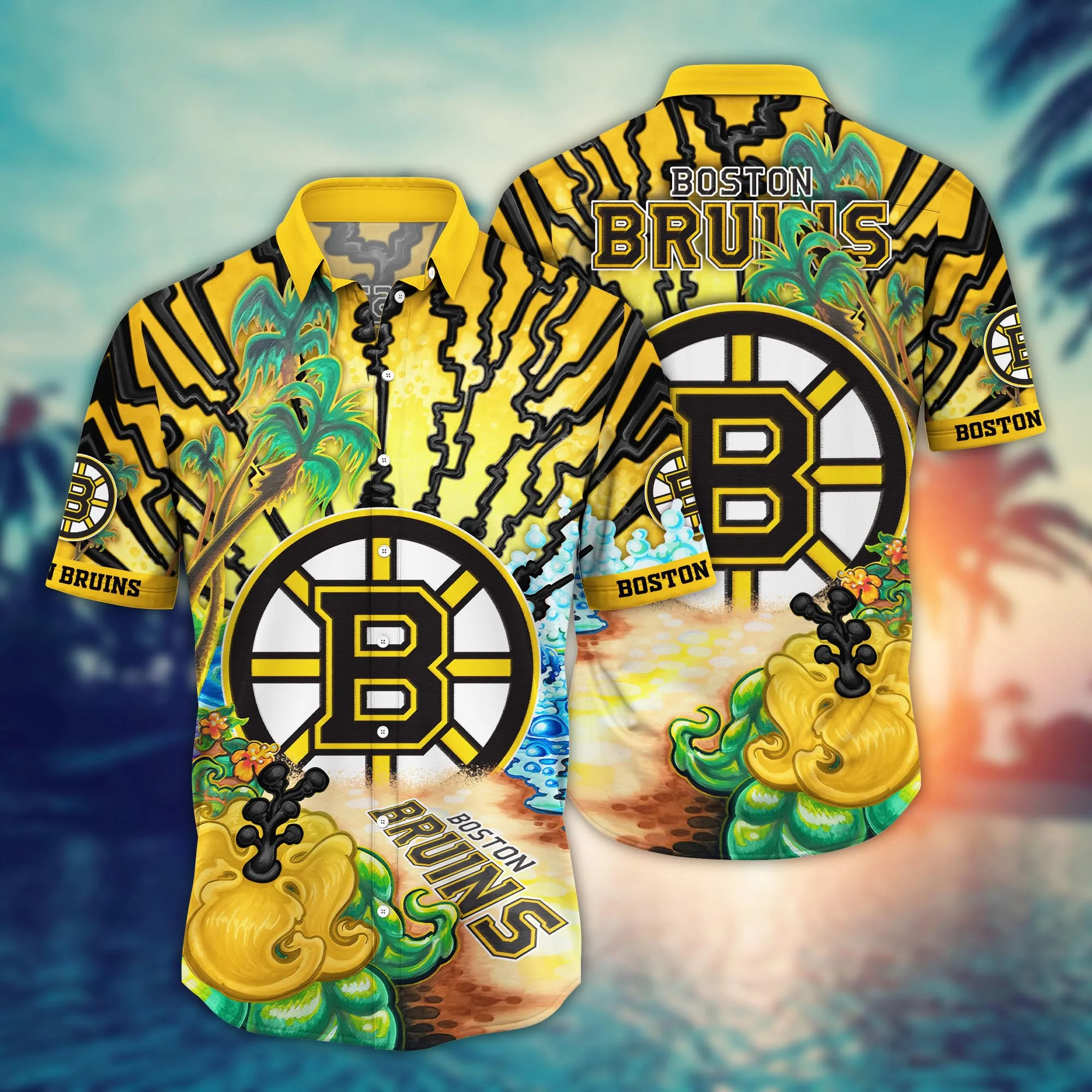 Boston Bruins Nhl Hawaiian Shirt Lemonade Standstime Aloha Shirt