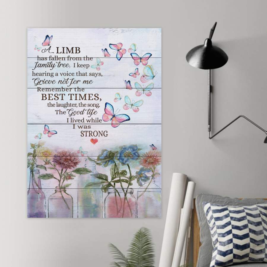 Butterfly – A Limb Has Fallen From The Family Tree – Poster