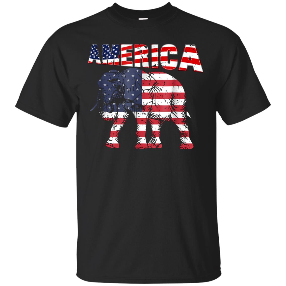 AMERICA Elephant Graphic T-Shirt Perfect Gift Women Men Kids