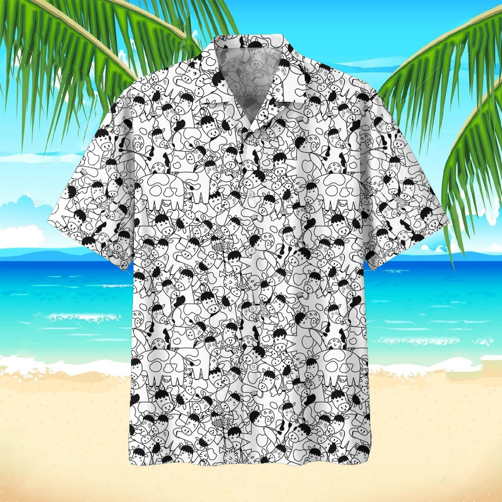 Cow Hawaii Beach Shirt 7 Ha38004