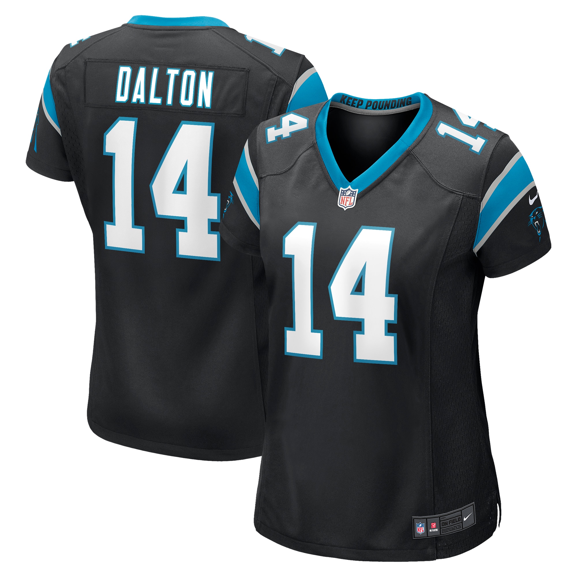 Andy Dalton Carolina Panthers Women's Game Player Jersey – Black