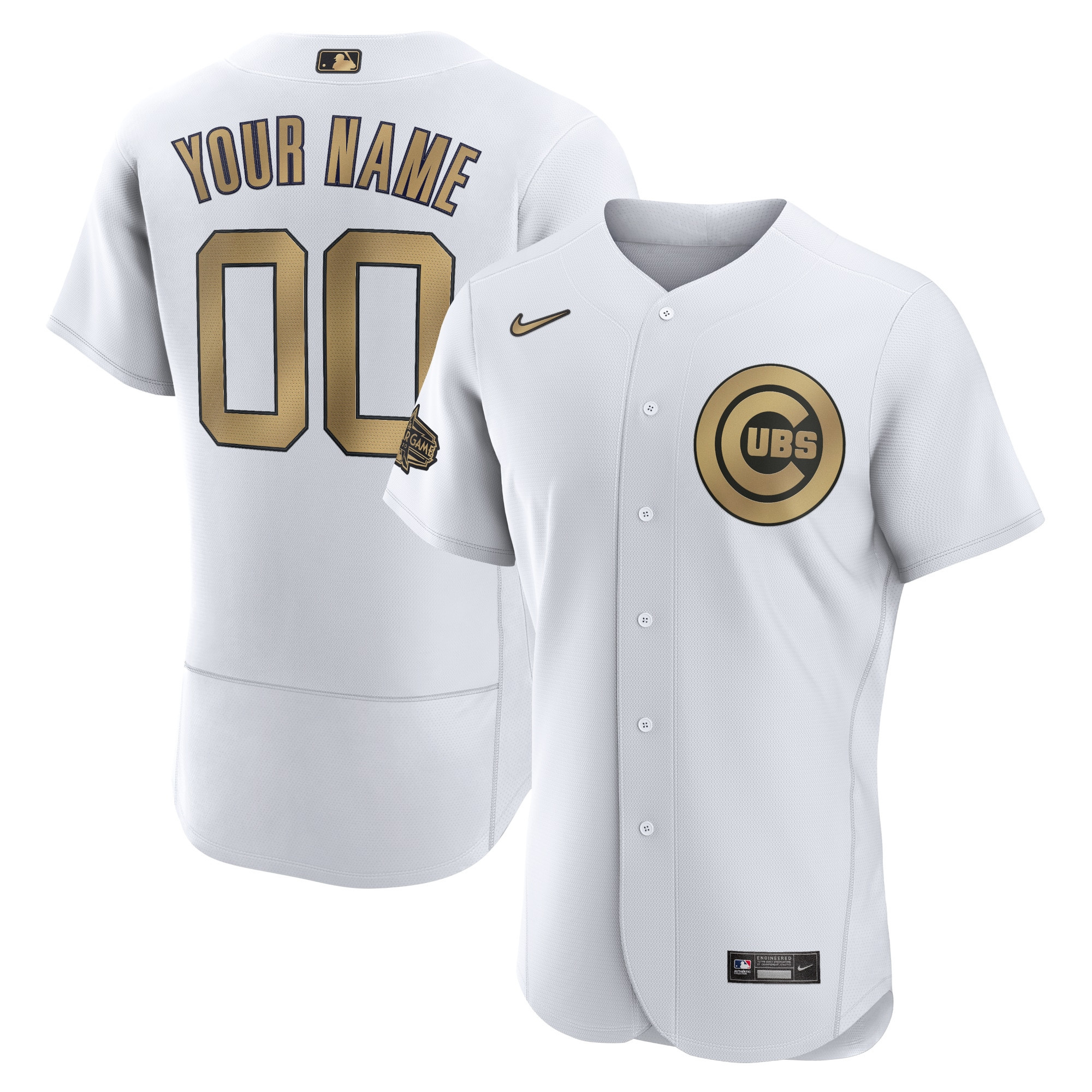 Chicago Cubs 2022 MLB All-star Game Authentic Custom Jersey – White Custom Jerseys MLB Ver 1