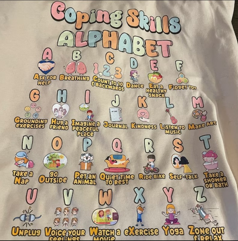 Coping Skills Alphabet Shirt  School Counselor Shirt Outfit