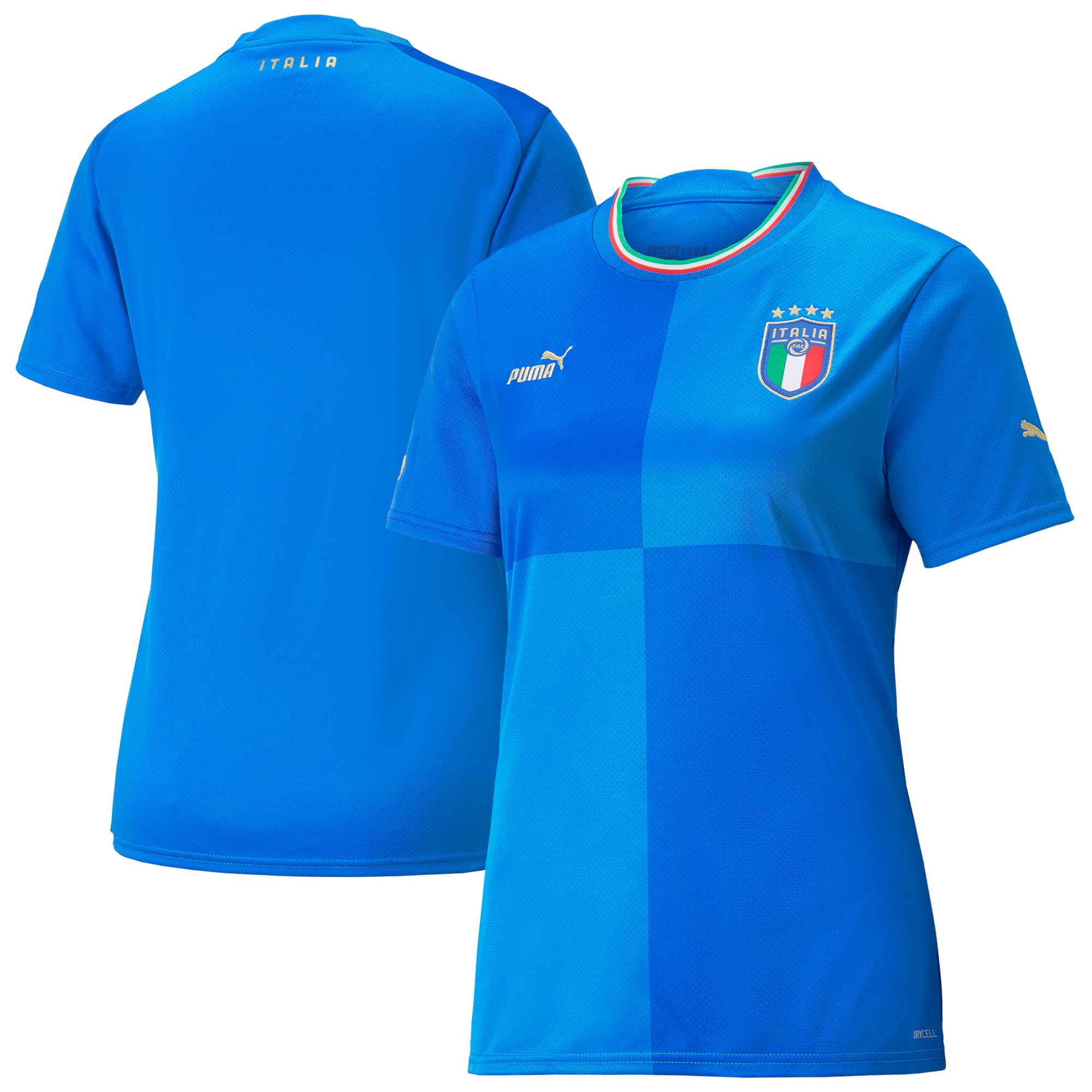 Italy National Team Women's 2022/23 Home Replica Blank Jersey – Blue