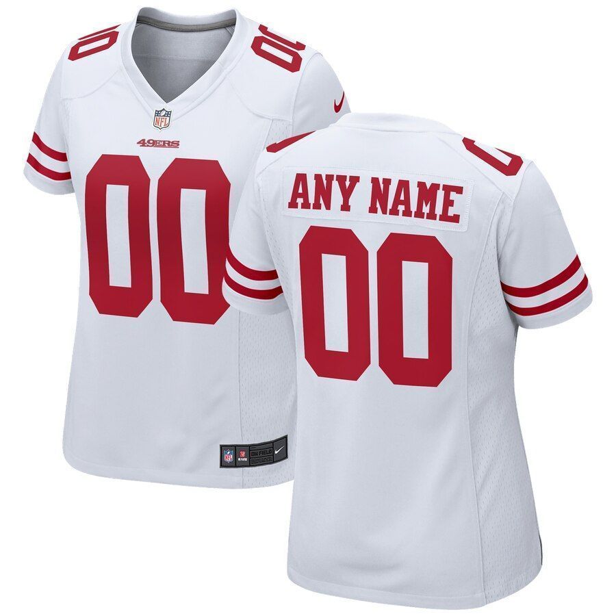 San Francisco 49Ers Wo2018 Custom Game White 3D Jersey