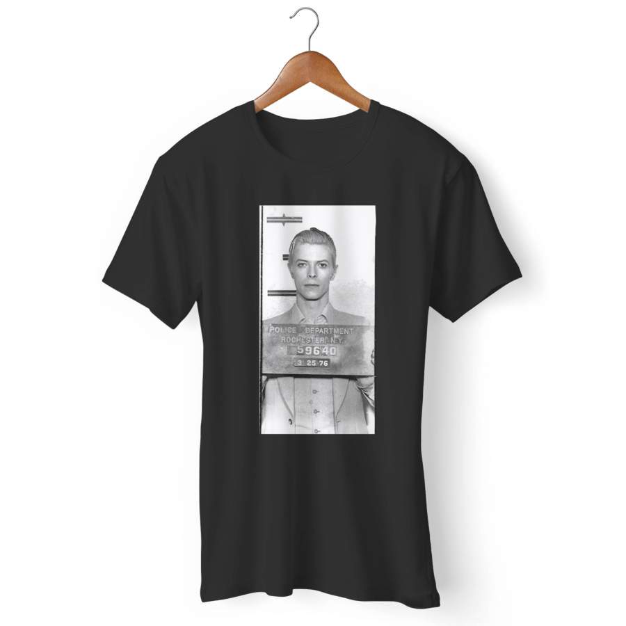 David Bowie Mugshot Man’s T-Shirt