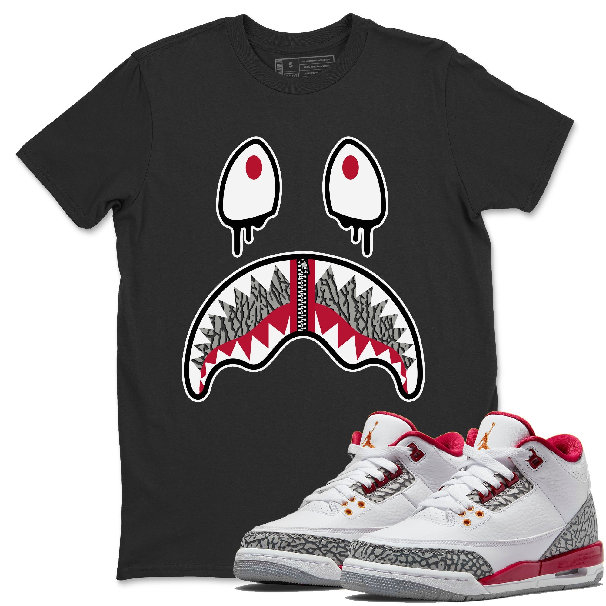 Shark Face T-Shirt – Air Jordan 3 Cardinal