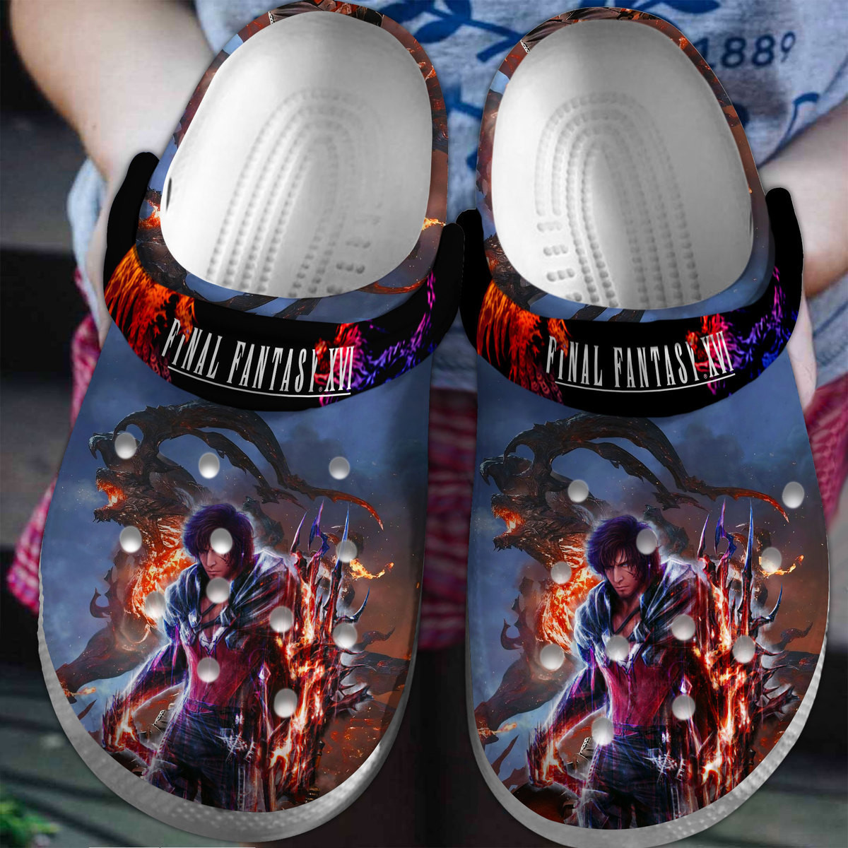 Final Fantasy Crocss Clogs For Men Women And Kid M10Ot96B