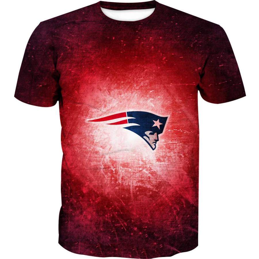 Red New England Patriots T-Shirt – Football Patriots Clothing