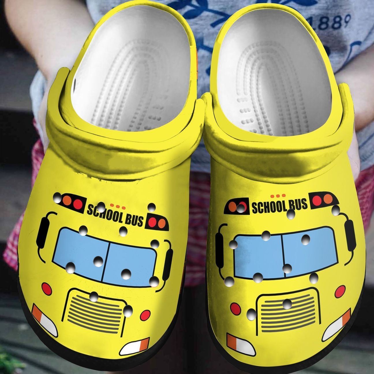 Bus Driver Personalized Clog, Custom Name, Text, Color, Number Fashion Style For Women, Men, Kid, Print 3D School Bus Driver