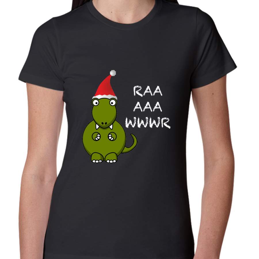 Christmas T-Rex Women T-Shirt