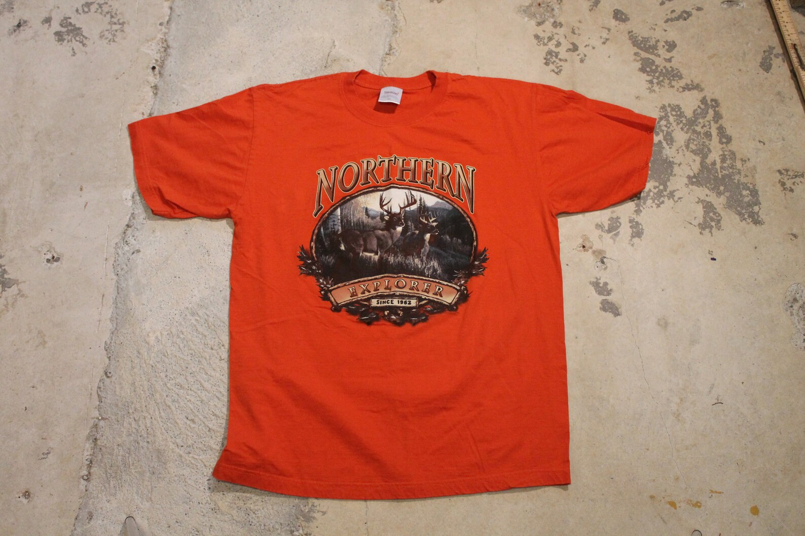 Vintage T Shirt  Northern Explorer  Wilderness Graphic  Big Animal  80S  90S  Streetwear Fashion  Toboggan