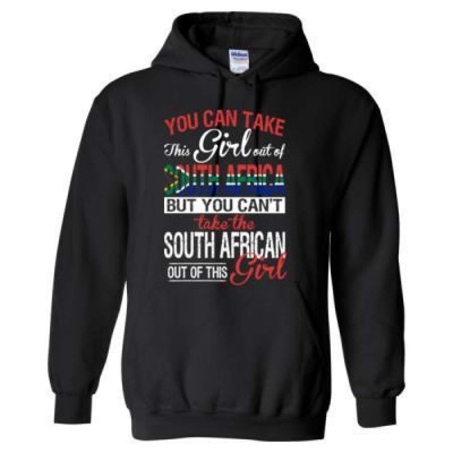 AGR You Can Take The Girl Out Of South Africa But You Cannot Take The South African Out Of This Girl – Heavy Blend™ Hooded Sweatshirt