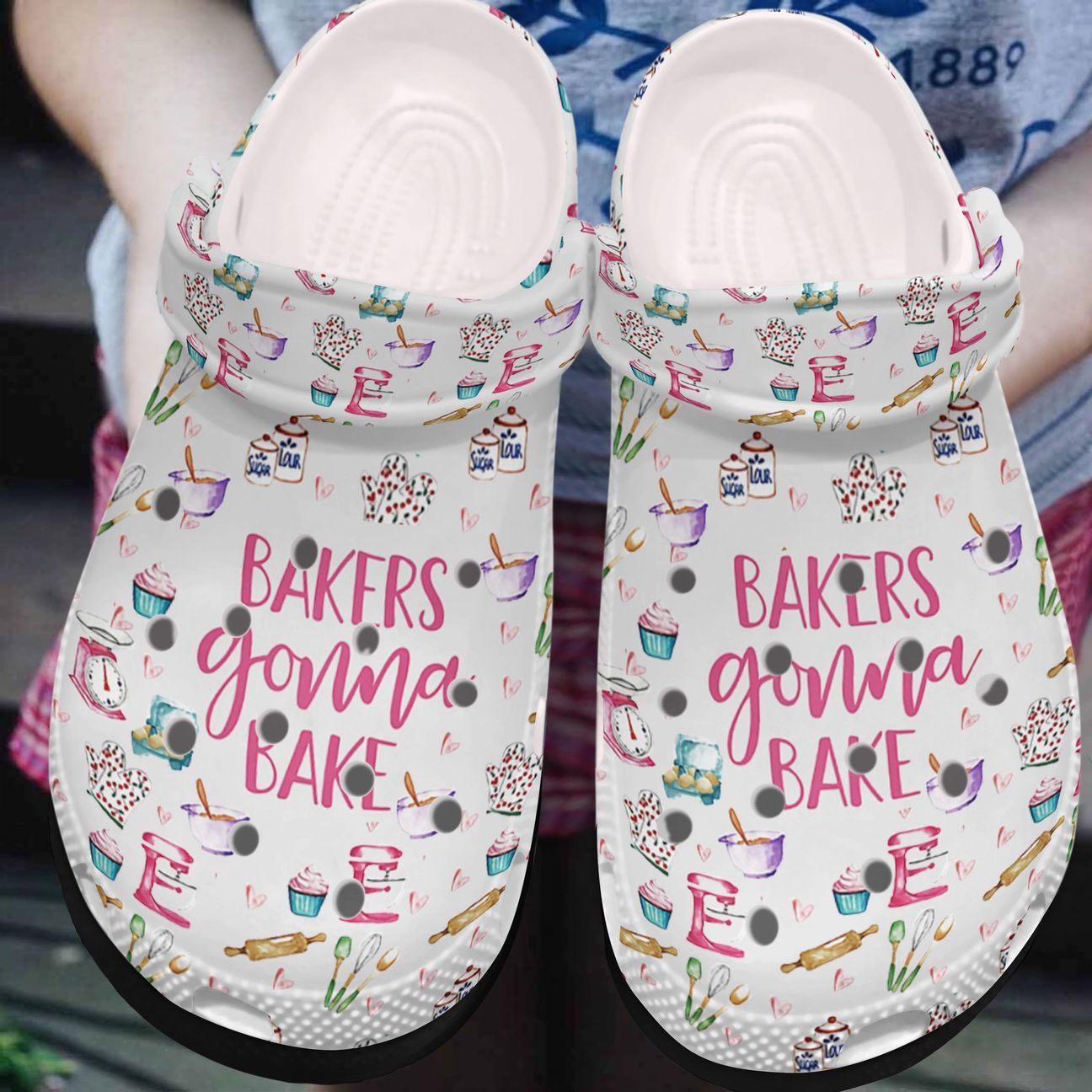 Baking Personalized Clog, Custom Name, Text, Color, Number Fashion Style For Women, Men, Kid, Print 3D Bakers Gonna Bake 2