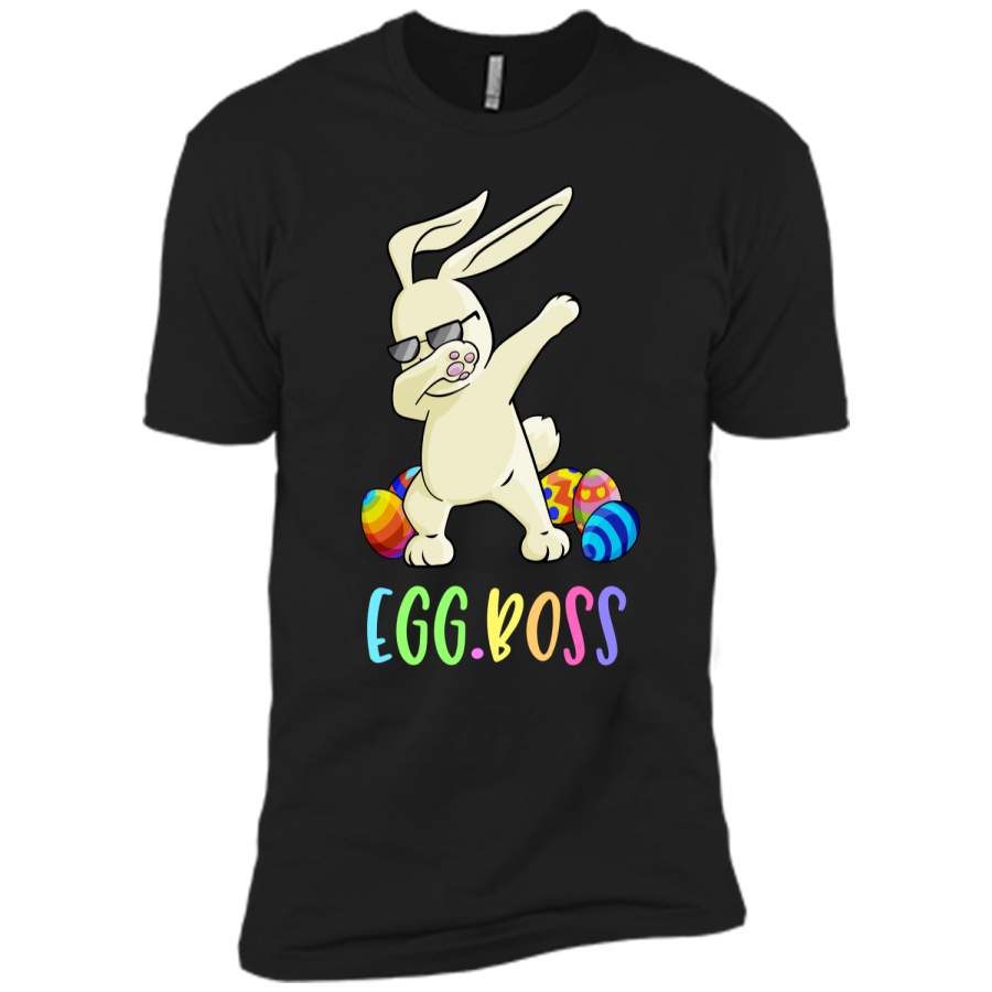 Dabbing Egg Boss Easter Bunny T-Shirt Easter Shirt Next Level Premium Short Sleeve Tee