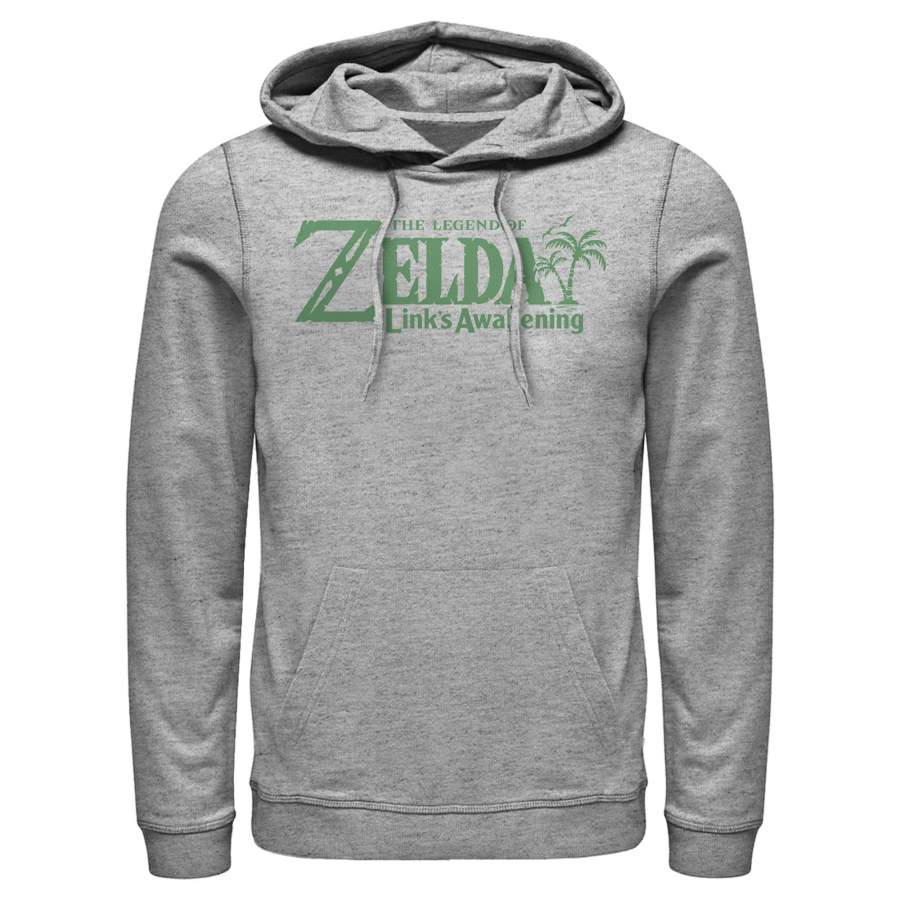 Nintendo Men’s Legend of Zelda Link’s Awakening Palm Logo  Lightweight Hoodie