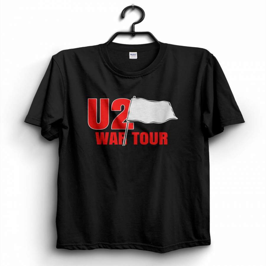 U2 War Tour Vintage 1983 Black Concert T-Shirt