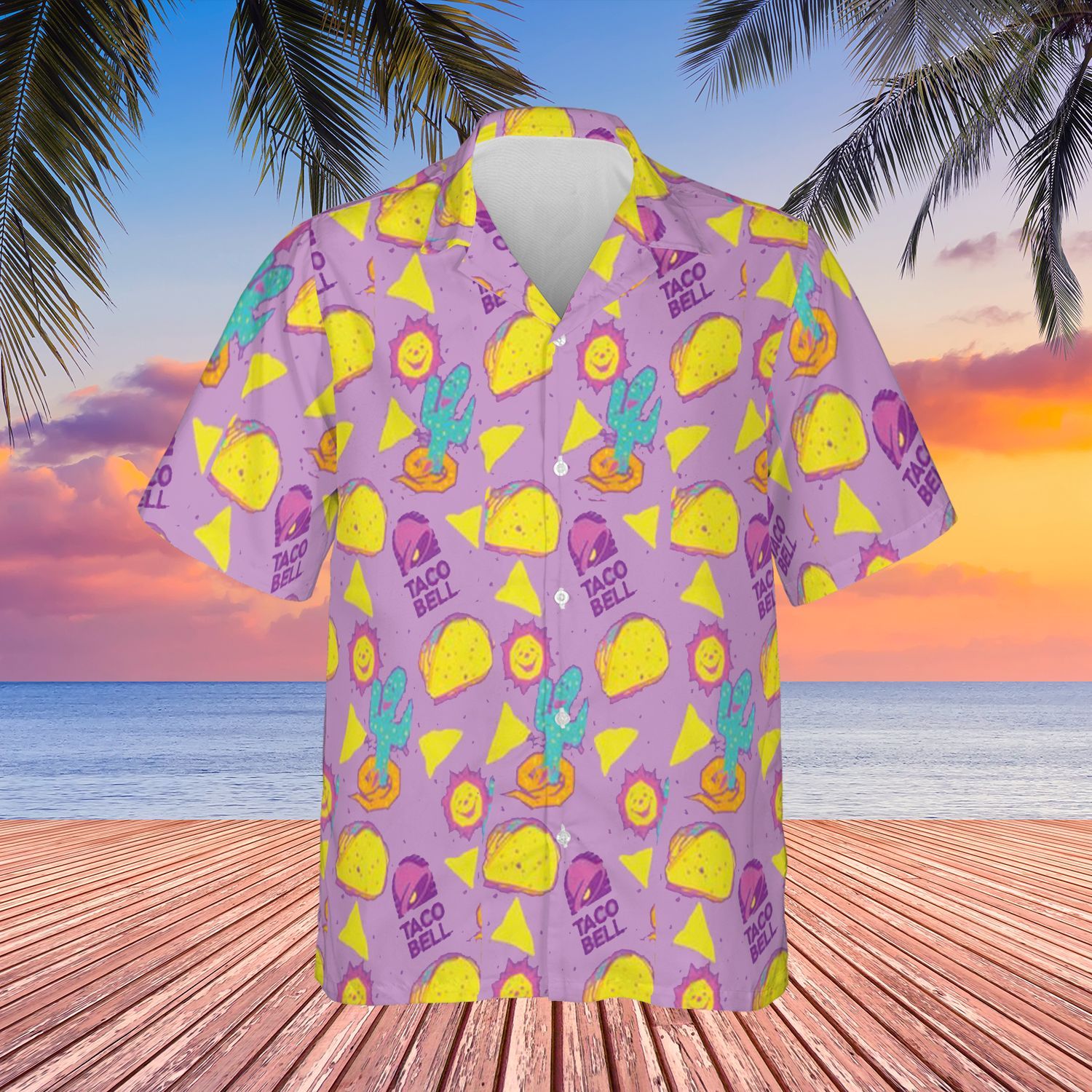 Taco Bell Hawaii Shirt Mens Casual Summer Gift For Lovers Ha21013