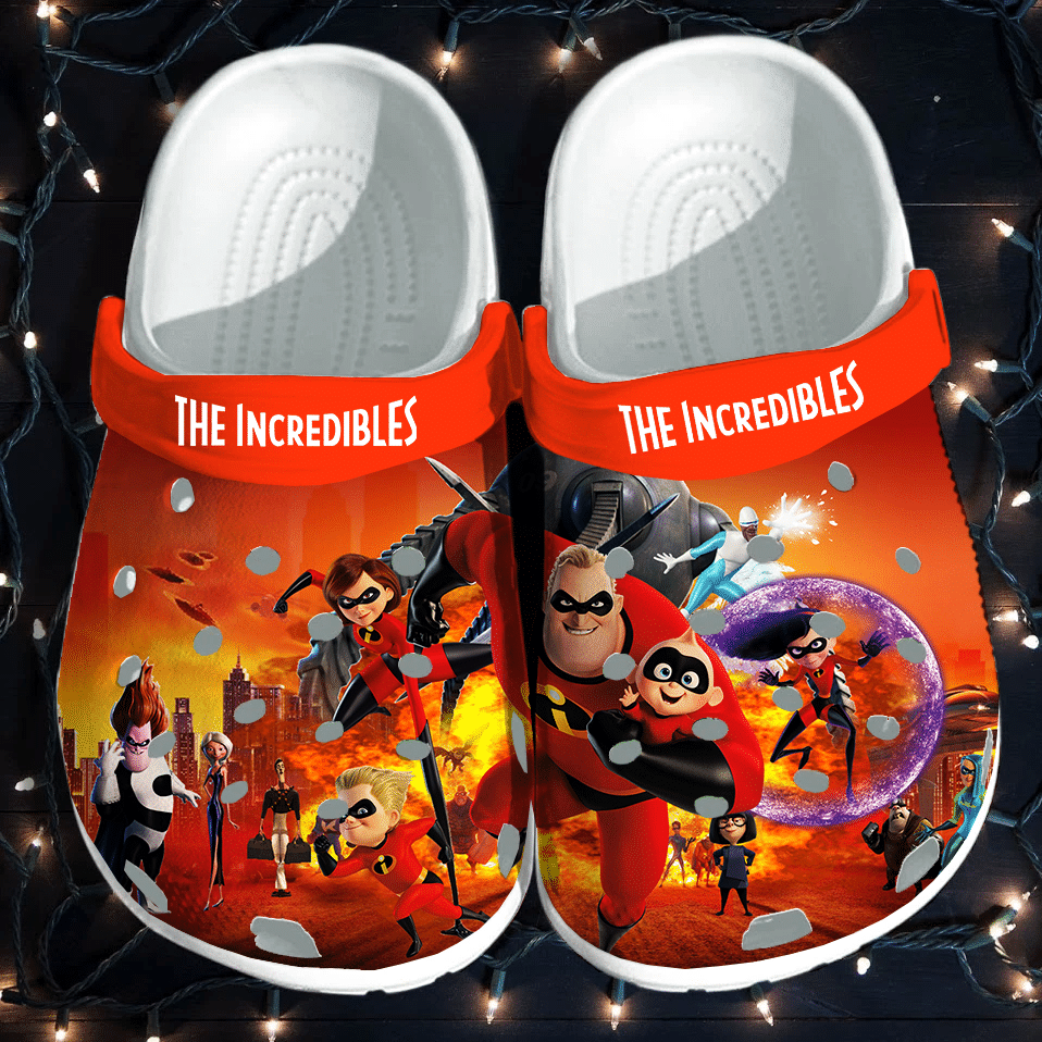 The Incredibles For Men And Women Rubber Crocs Crocband Clogs, Comfy Footwear