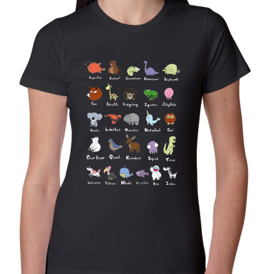 The Animal Alphabet Women T-Shirt