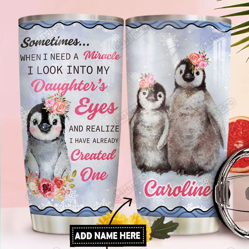 Penguin Personalized Dnr0412006  Stainless Steel Tumbler Travel Customize Name, Text, Number, Image