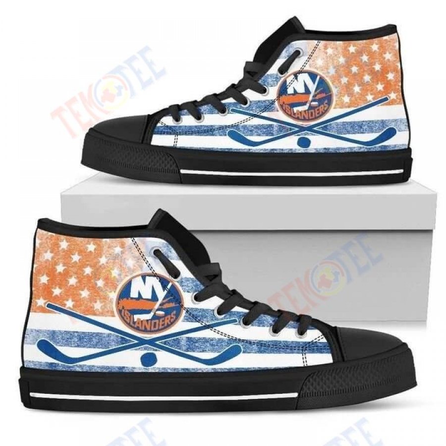 Mens Womens Flag Rugby New York Islanders High Top Shoes TMT889