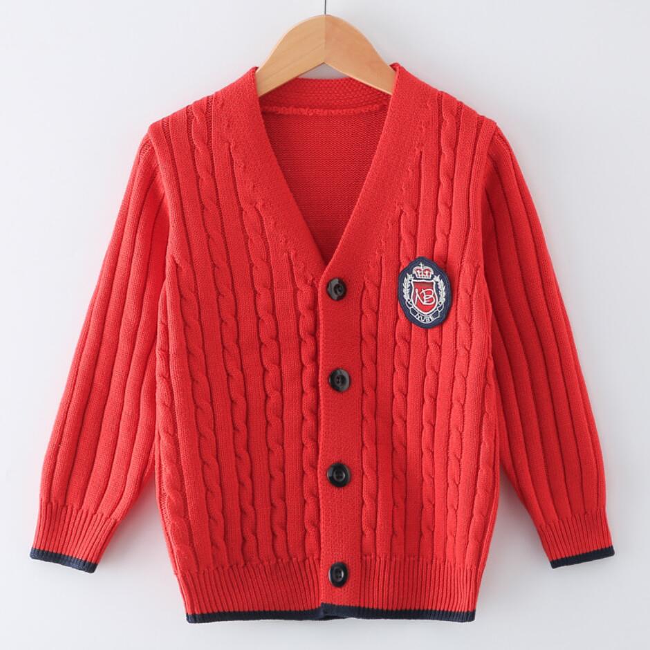 Brand Children Clothes Autumn Winter Kids Knitted Sweaters For Boys Cardigan Thick Baby Jacket School Wool Coat Girls Outfit alx