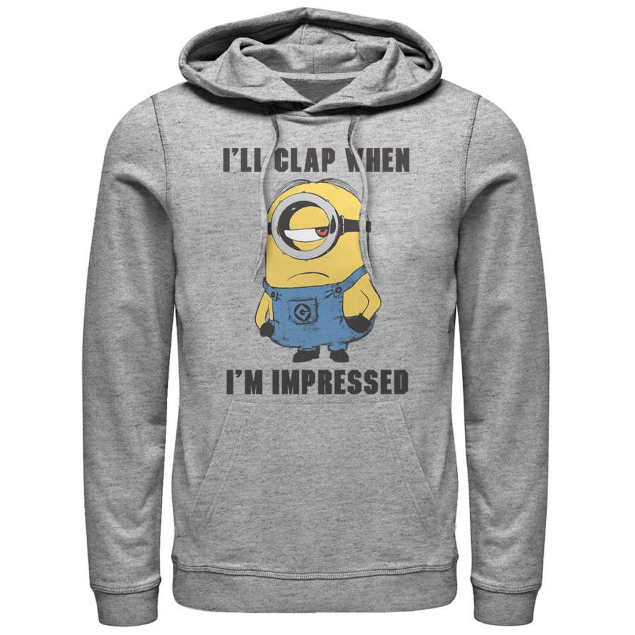 Despicable Me Men’s Minions Clap When Impressed  Lightweight Hoodie