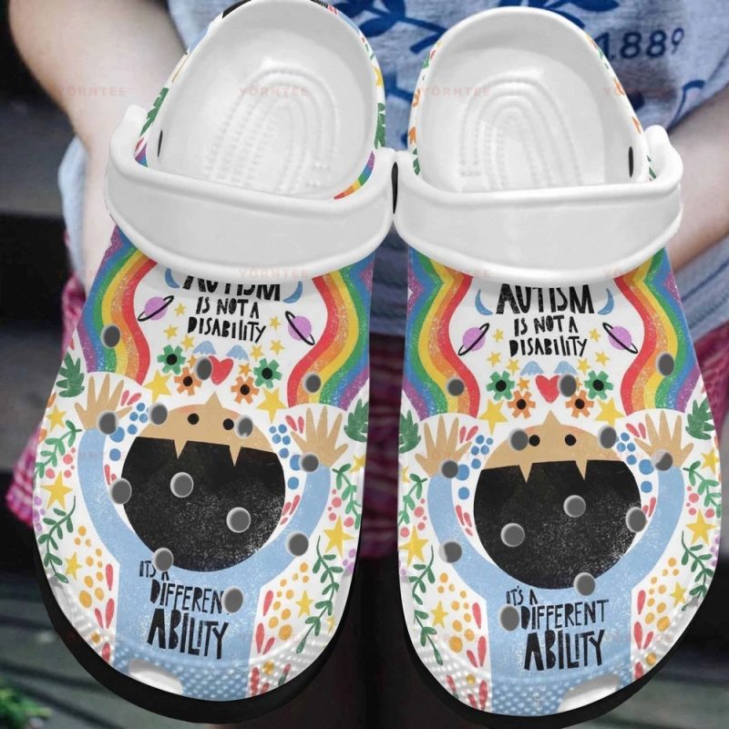 Autism Different Ability Gift For Lover Rubber clog Shoes Comfy Footwear