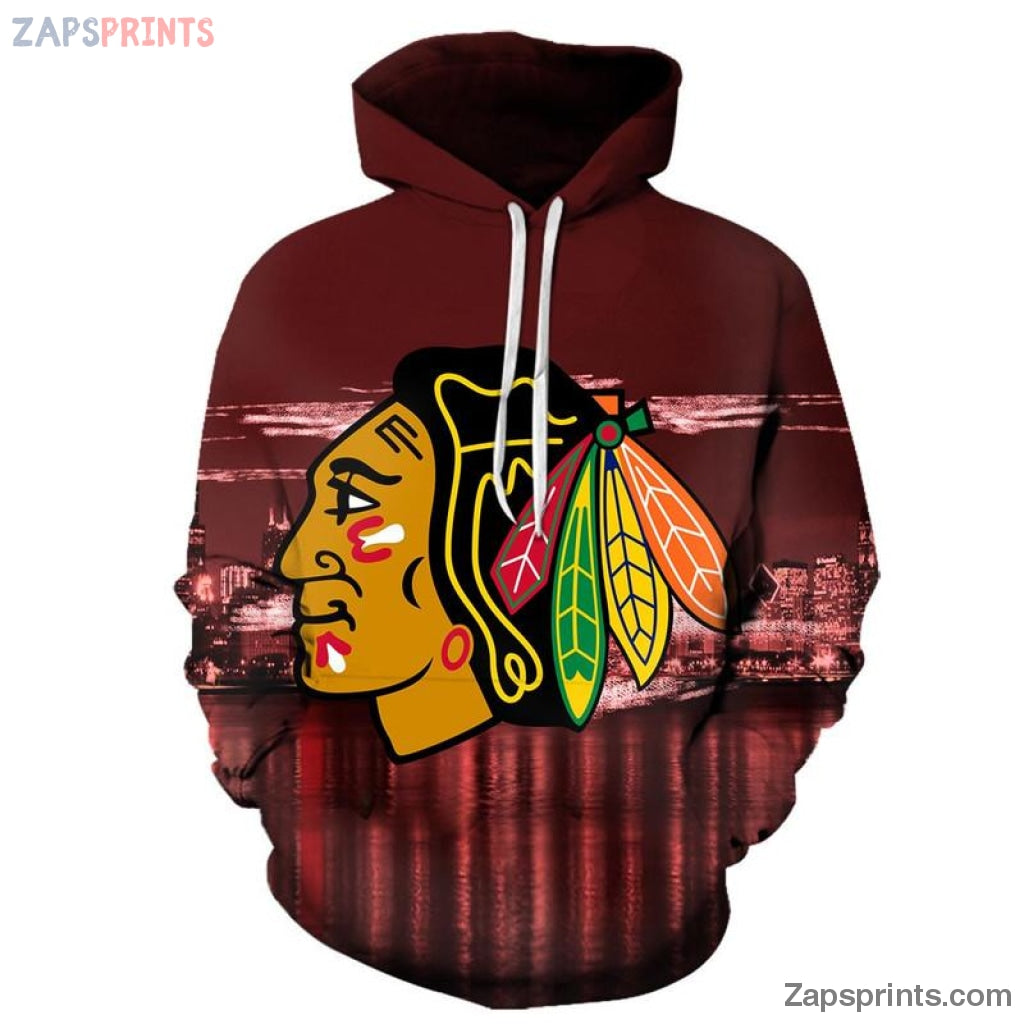 Chicago Blackhawks 3D Full Printing Hoodie 8