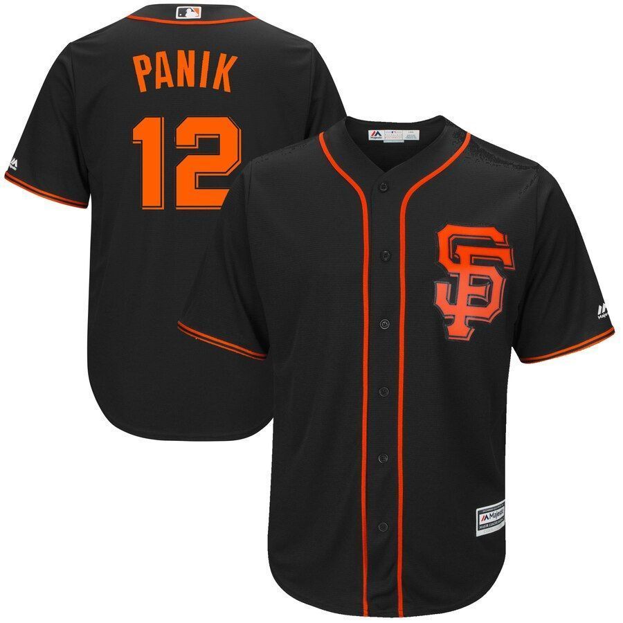 Joe Panik San Francisco Giants Majestic Alternate Cool Base Player Jersey Jersey Black 2021