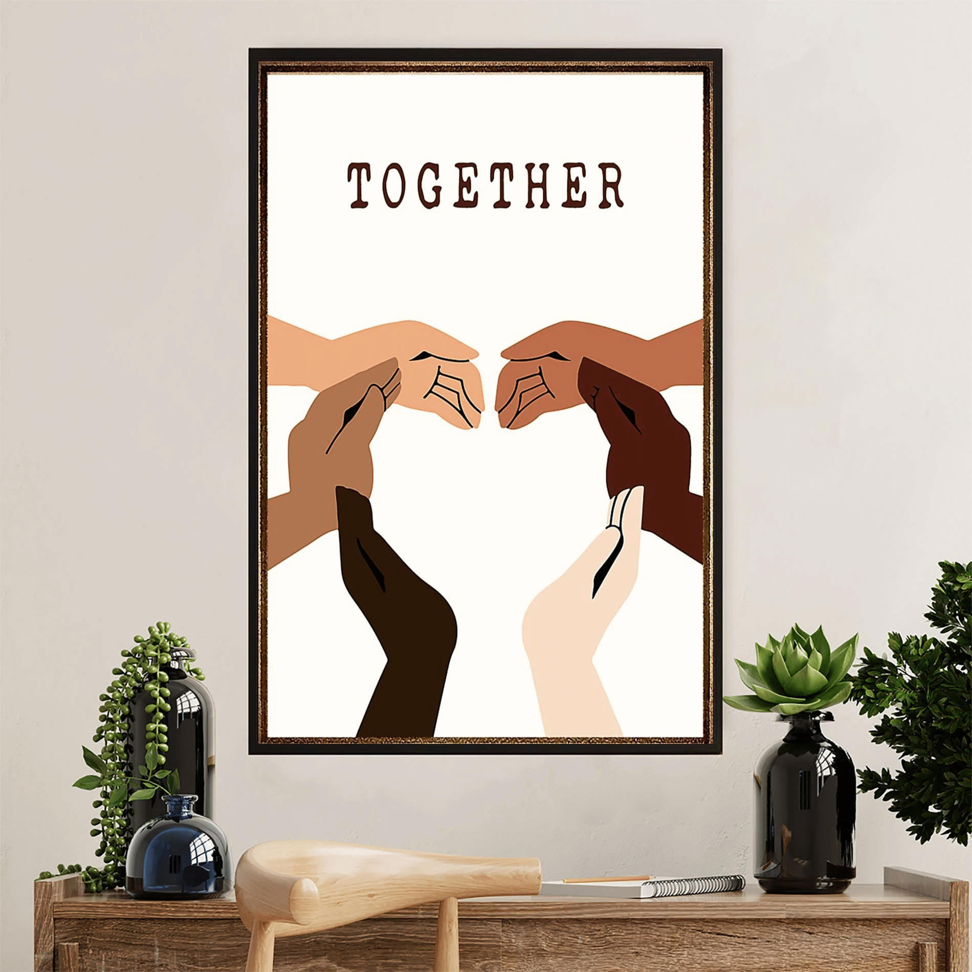 Together We Are Poster Canvas – Gift For Black Girl Evg84551