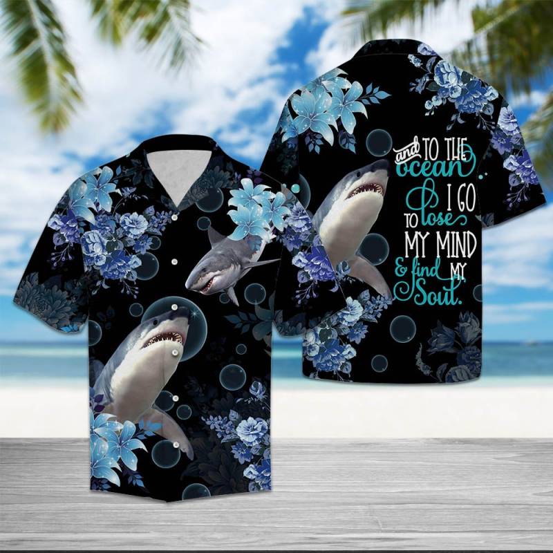 Shark Into The Ocean Hawaii Shirt Ha48941