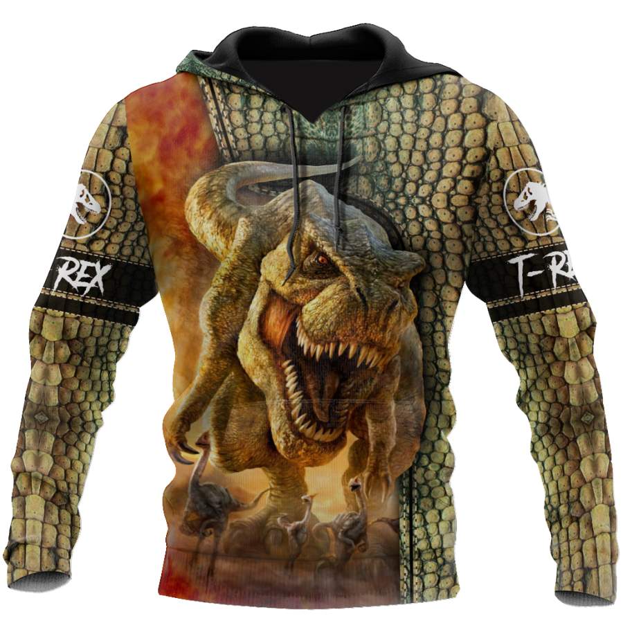 Dinosaur T-rex Skin 3D all over printed shirts