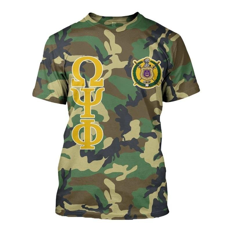 Fraternity Tshirt – Military Thunder Bulldog Omega Psi Phi Tshirt