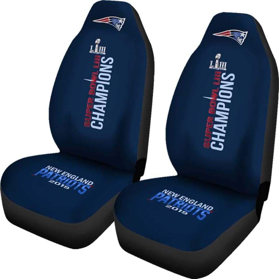 New England Patriots Car Seat Cover Set | Super Bowl LIII Champion Seat Covers