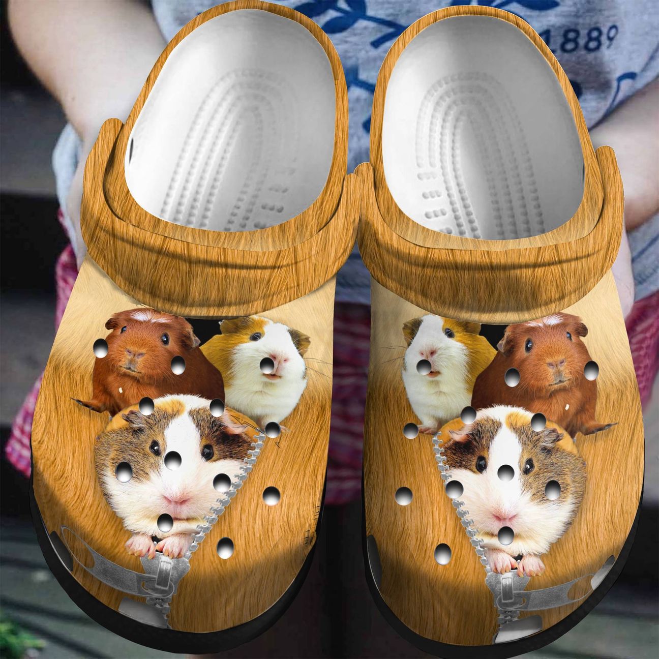 Guinea Pig Personalized Clog, Custom Name, Text, Color, Number Fashion Style For Women, Men, Kid, Print 3D Just Cute