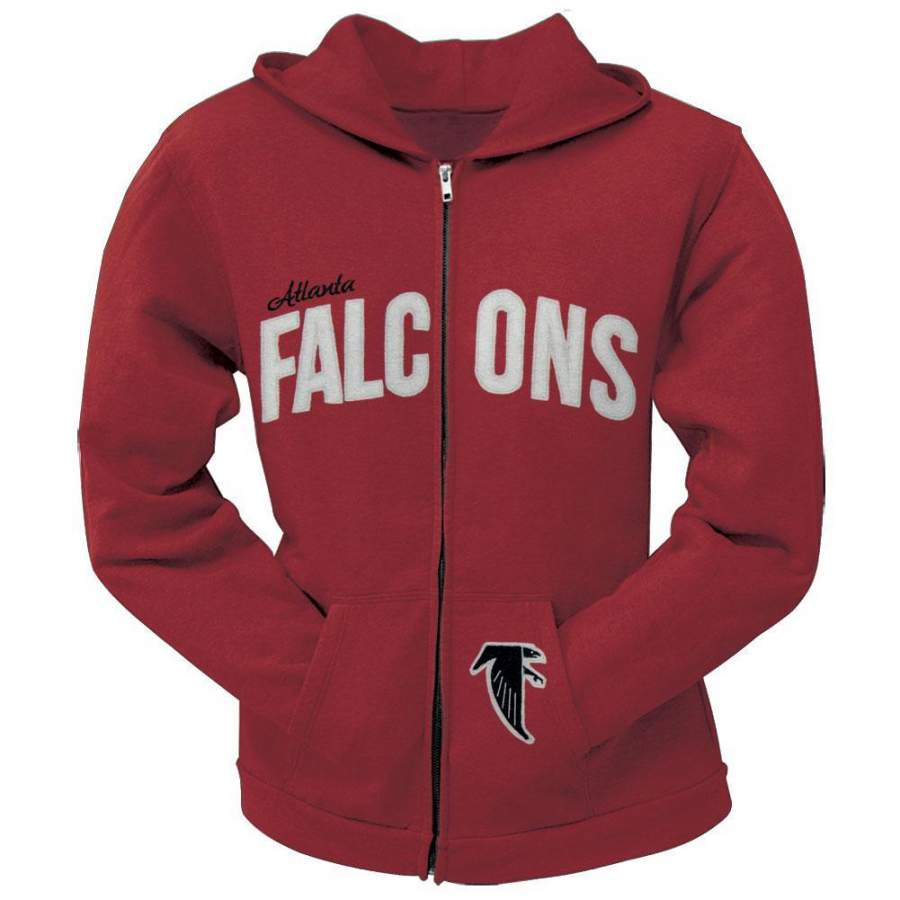 Atlanta Falcons – Pep Rally Premium Juniors Full Zip Hoodie