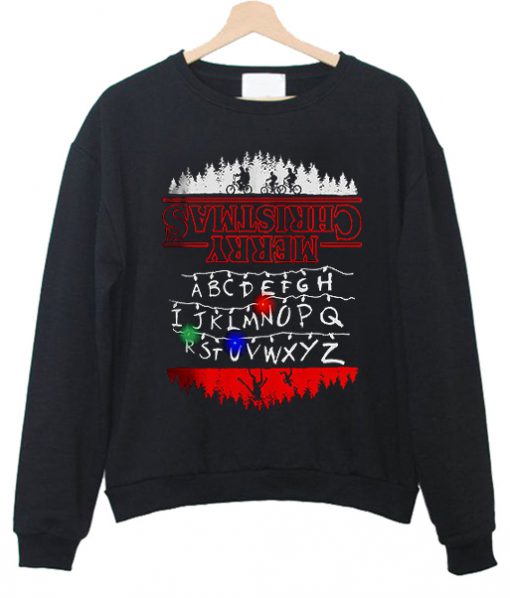 STRANGER Things LIGHT UP Ugly Christmas Sweatshirt