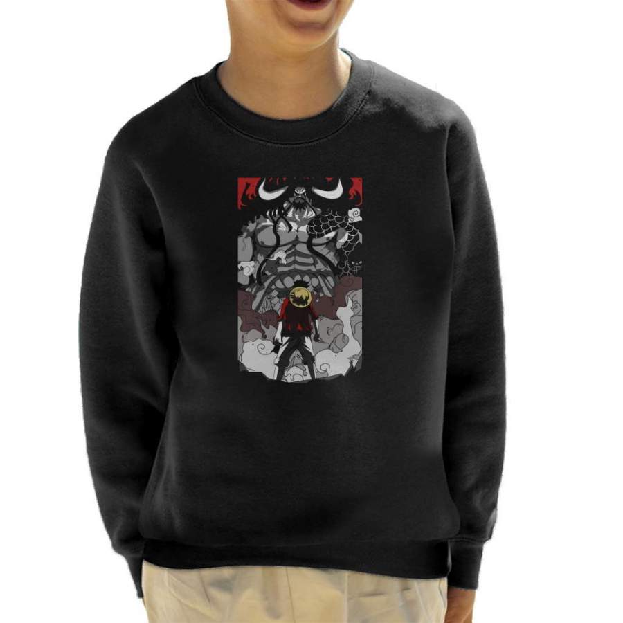 One Piece Luffy Vs Keido Kid’s Sweatshirt