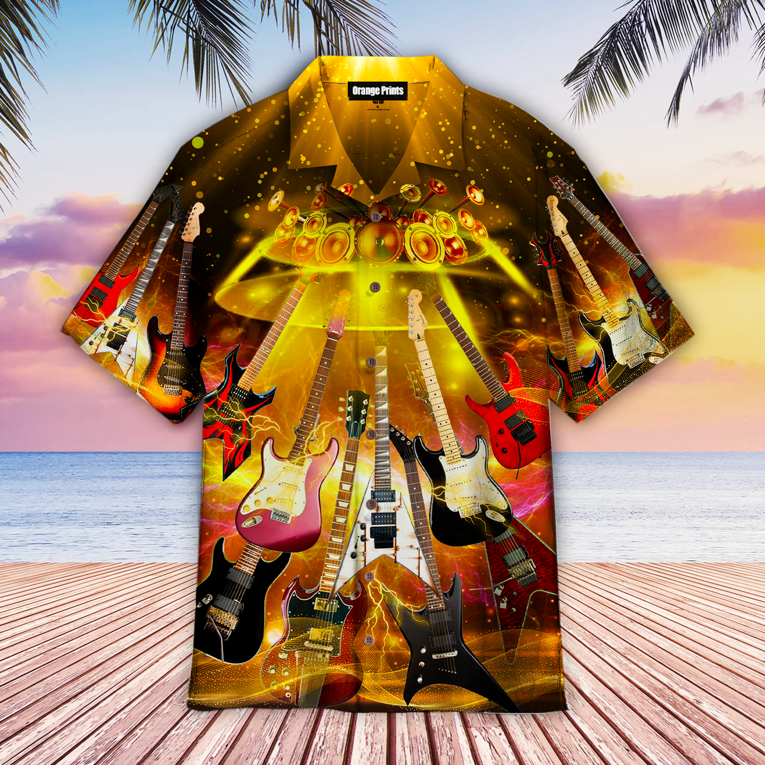 Electric Guitar Life With Music Hawaii Shirt For Men Women Ha11751