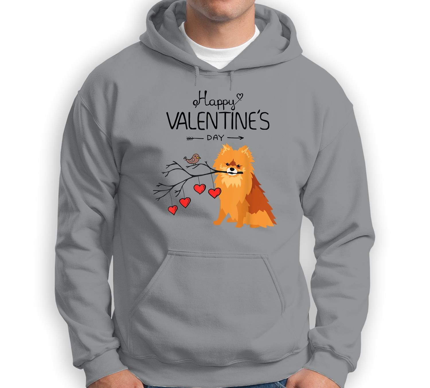 My Dog Is My Valentines Pomeranian Sweatshirt & Hoodie