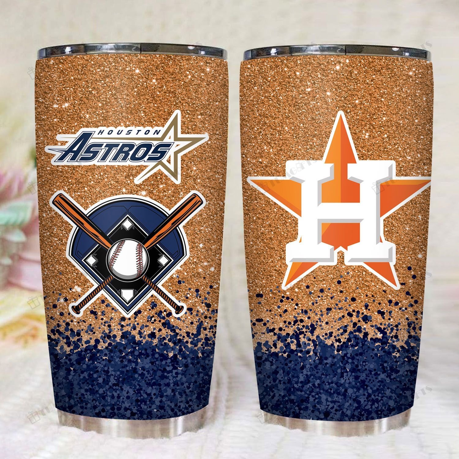 Houston Astros American Baseball Team 20Oz Stainless Steel Tumbler