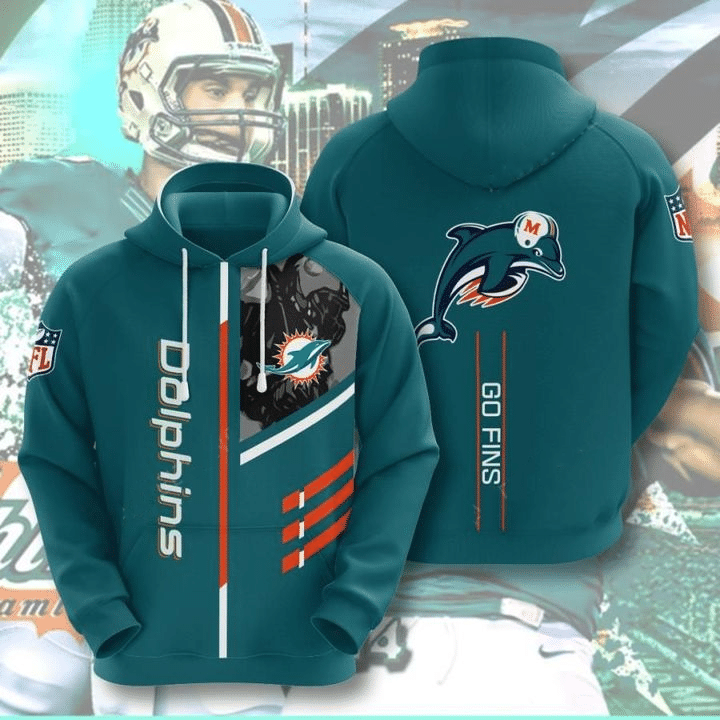 Miami Dolphins All Over Printed Hoodie HN210909